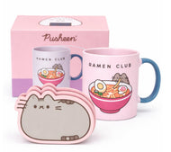 Pusheen Ramen Club Mug and Coaster Set Cute Cat Gift Set