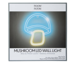 Mushroom  LED Wall Light Blue & White
