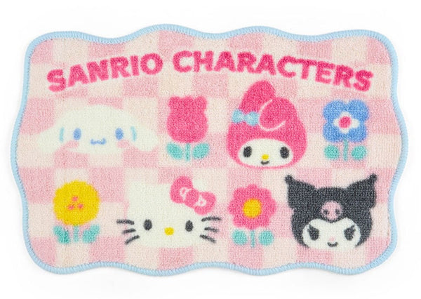Sanrio Characters Mini Room Rug  Pastel Checker
