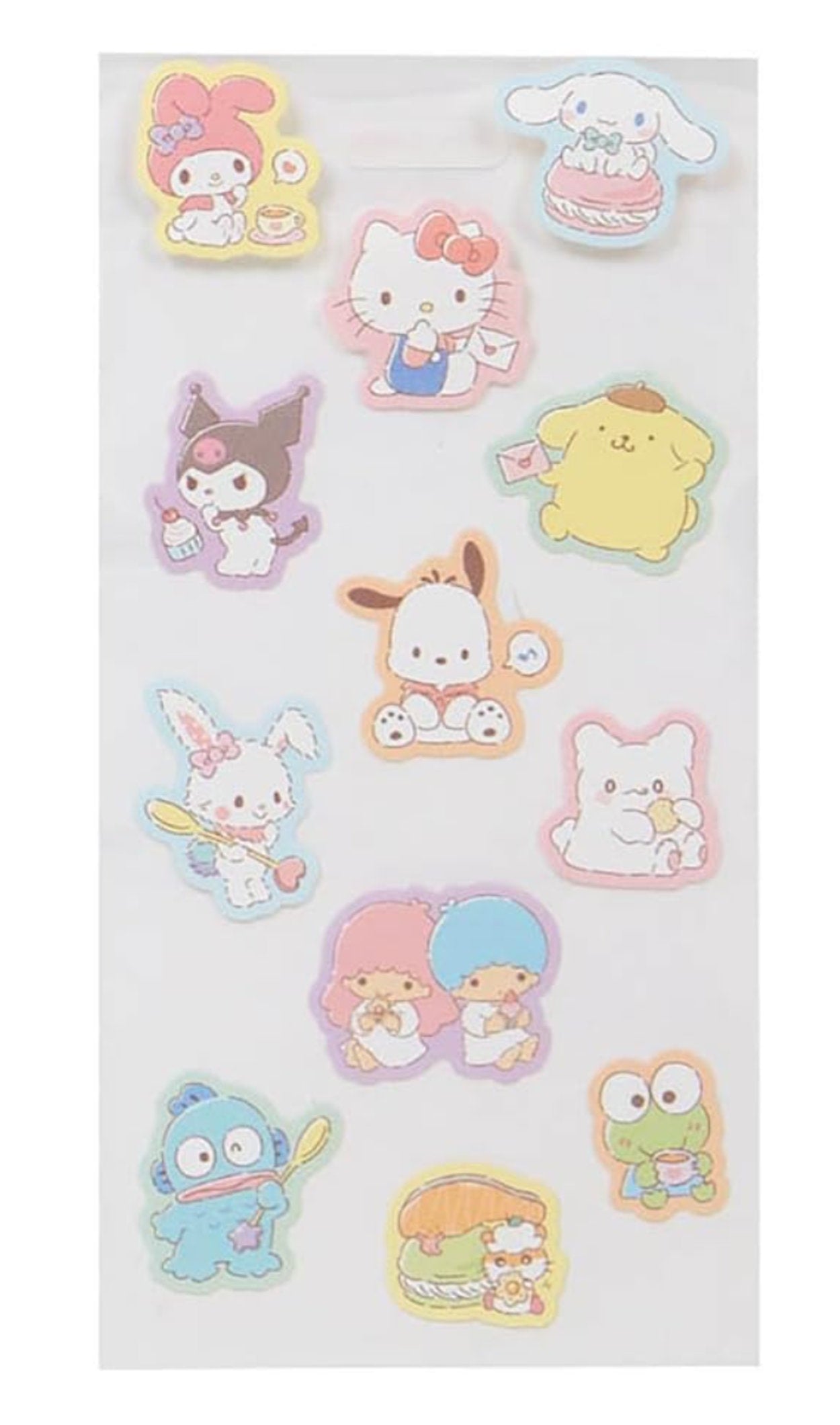 Sanrio Hello Kitty Mixed Characters Letter Set and Stickers Stationery Set
