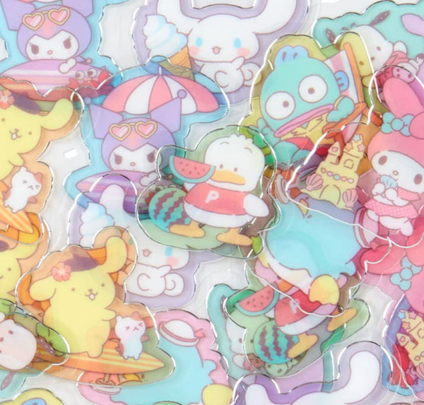 Sanrio Mix Character Sticker Set in T-shirt Packet