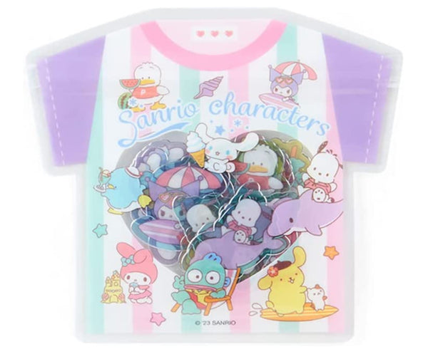 Sanrio Mix Character Sticker Set in T-shirt Packet