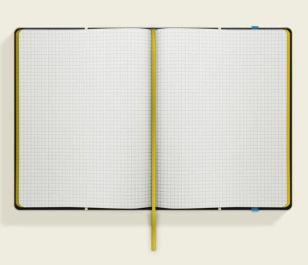Orla Kiely Notebook A4 Grey/Black Stem (25 x 19 cm)