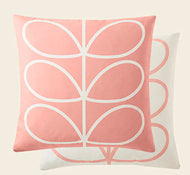Orla Kiely Large Linear Stem Cushion & Cover - Rose Pink