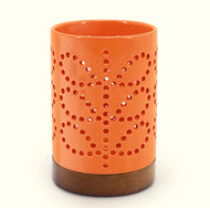 Orla Kiely Ceramic Lantern Linear Stem Candle Holder Orange