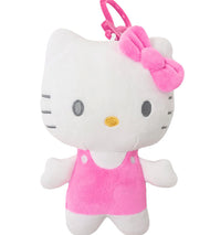 Hello Kitty Mascot Keychain Clip On Plush - Pink