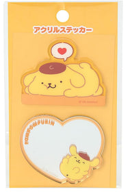 Sanrio Pompompurin Mobile Phone Stick-On Mirror and Acrylic Accessory