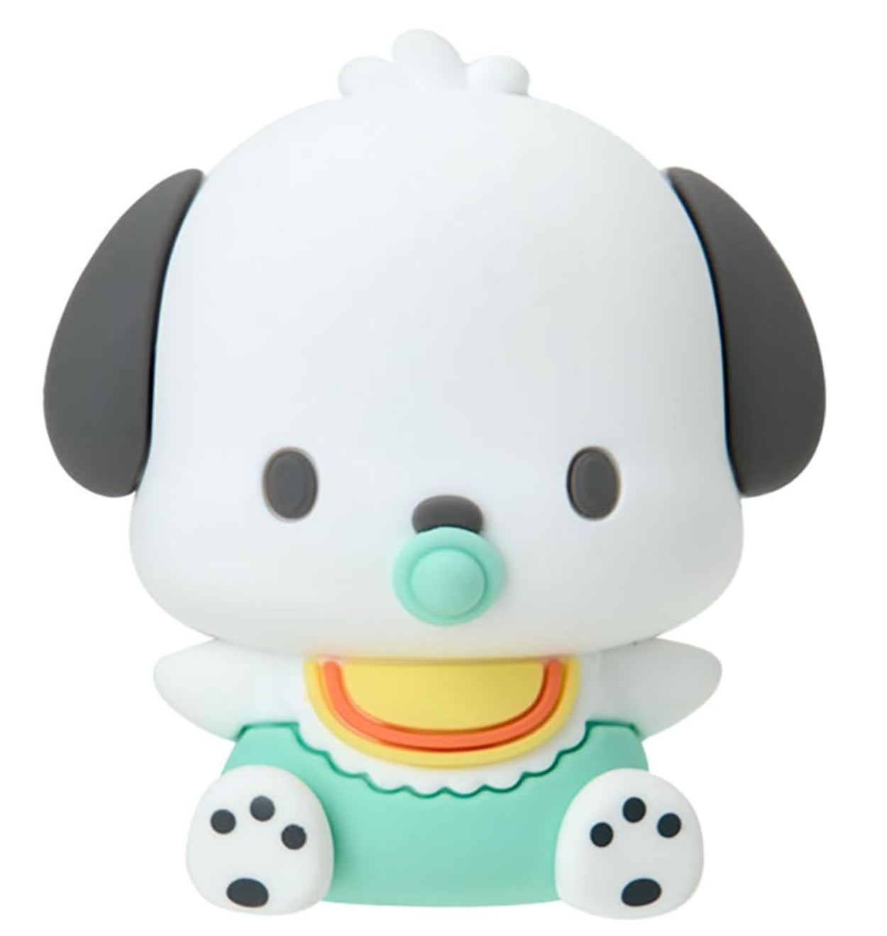 Pochacco baby-face magnet Sanrio soft 3D round design