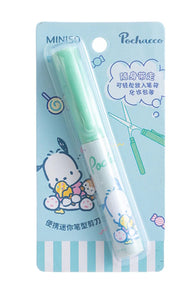 Pochacco Pen-Style Compact Scissors with Protective Cap