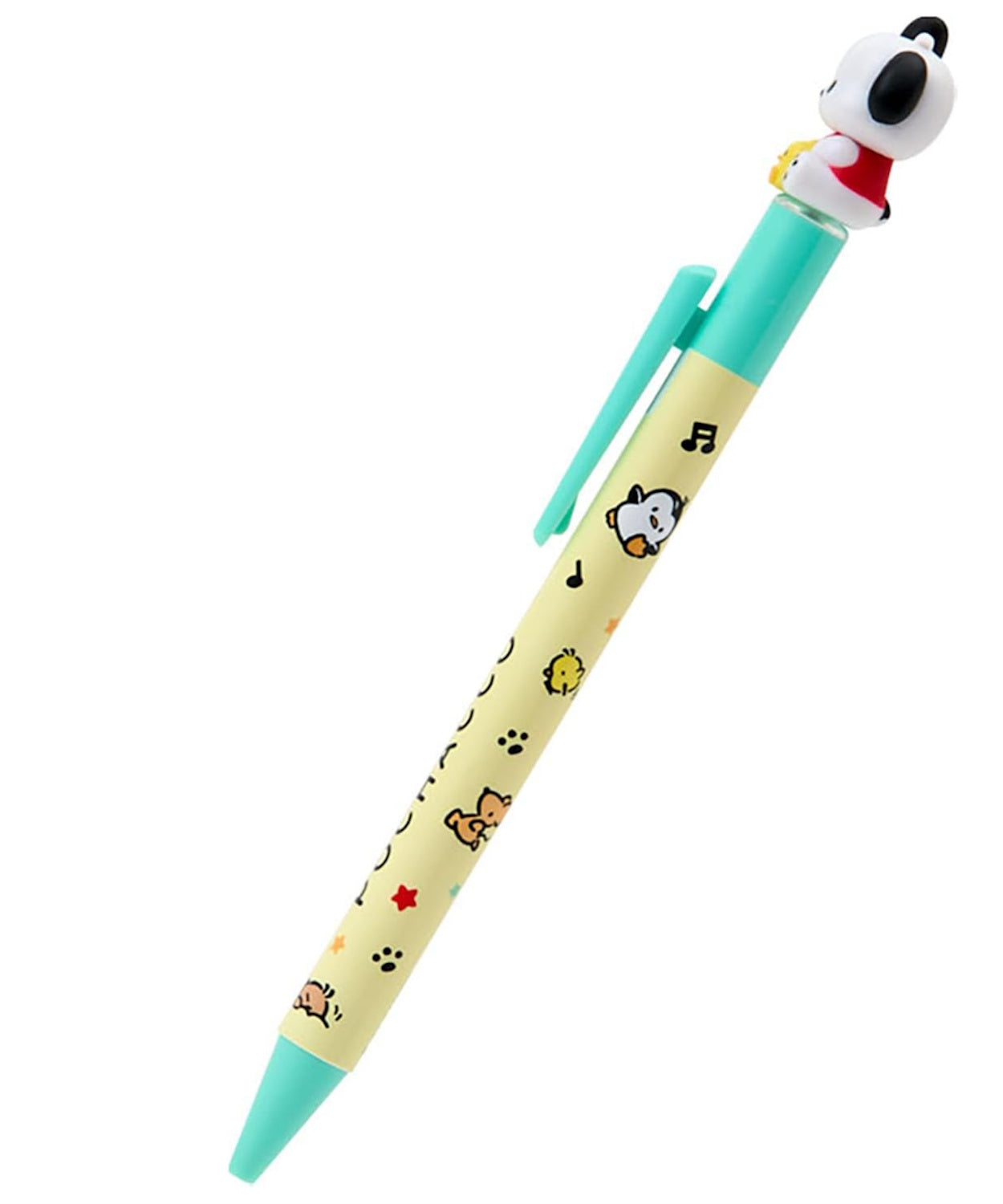 pochacco ballpoint pen with 3d topper side view