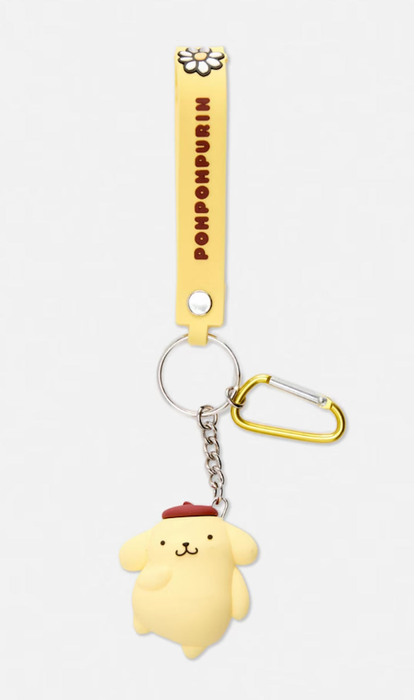 Pompompurin Keychain Travel Dangle with Clip