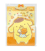 Pompompurin Letter Set with Stickers Sanrio Licensed Writing Set