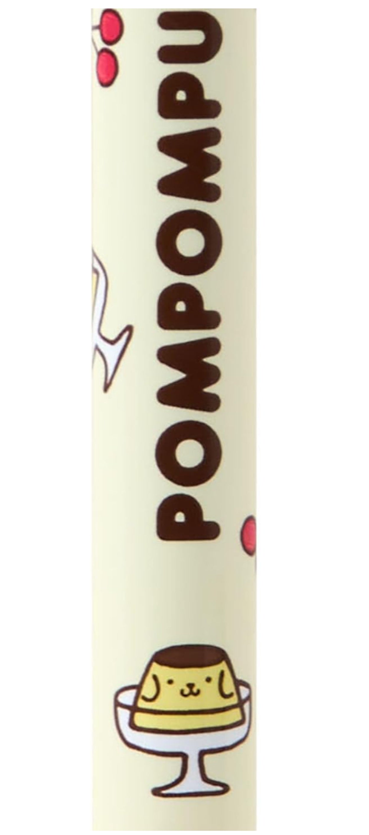 pompompurin ballpoint pen with 3d topper showing barrel of the pen