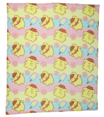 Sanrio Silk Touch  Blanket Thow - Pompompurin