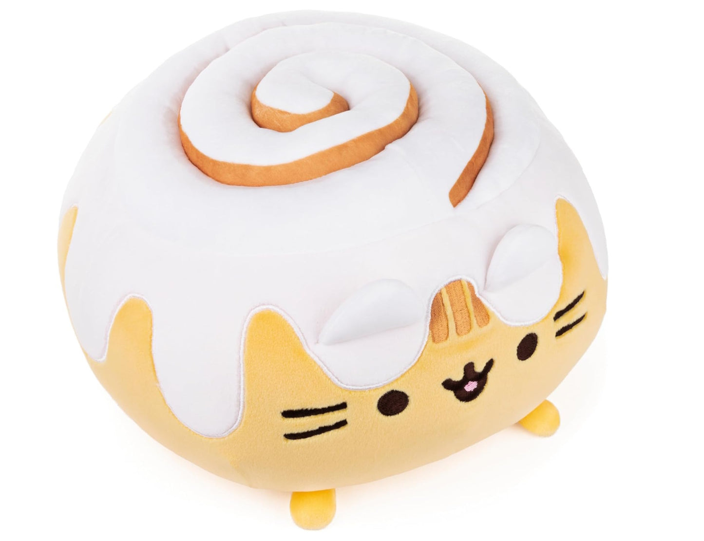 gund pusheen cinnamon roll squisheen plush top view