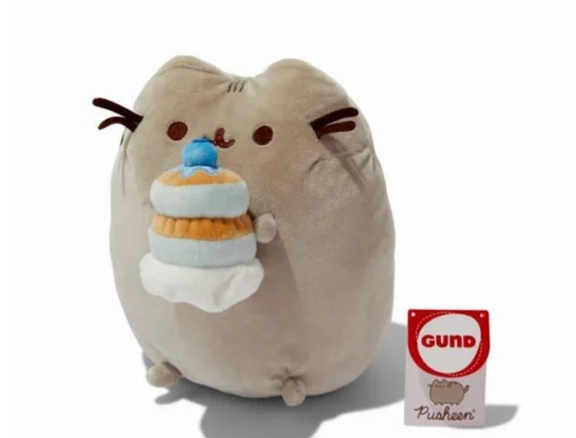 Pusheen Large Grey Plush - Blueberry Muffin