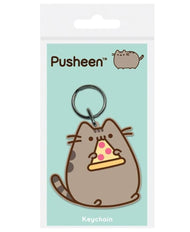 Pusheen Rubber Keyring - Pizza