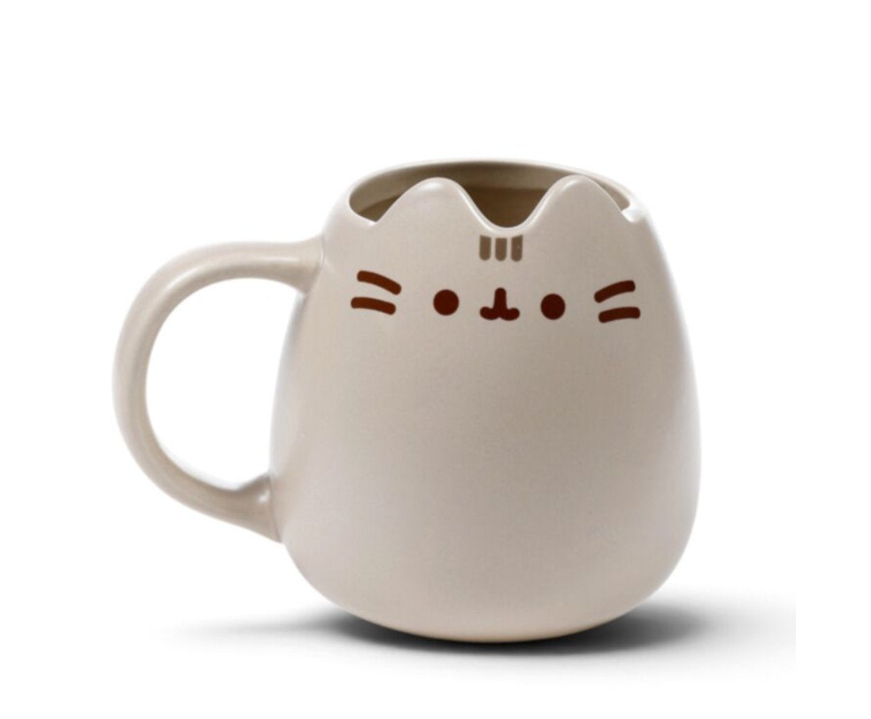 Pusheen Ceramic mug shaped like a cat face 