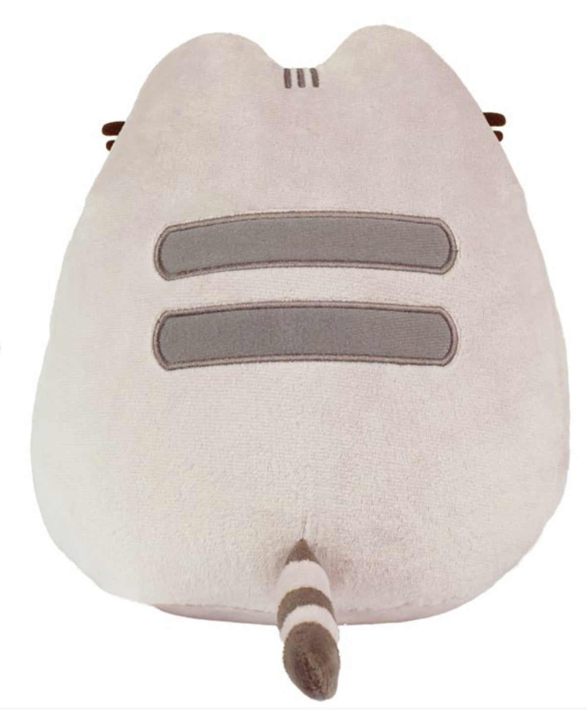 Pusheen Pizza 24cm grey cat plush holding a slice of pizza back view