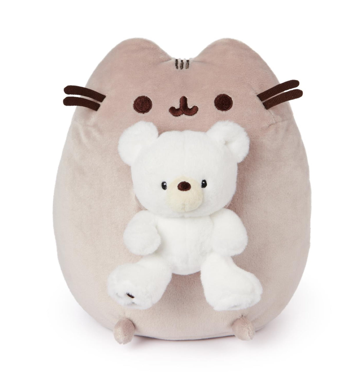 Pusheen Plush Holding Kai Bear