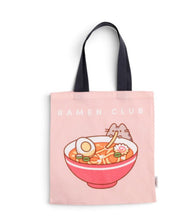 Pusheen Ramen Design Canvas Tote Bag