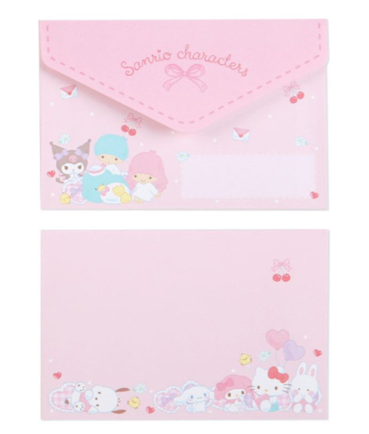 Sanrio Mixed Character Letter Set with Gold Stickers