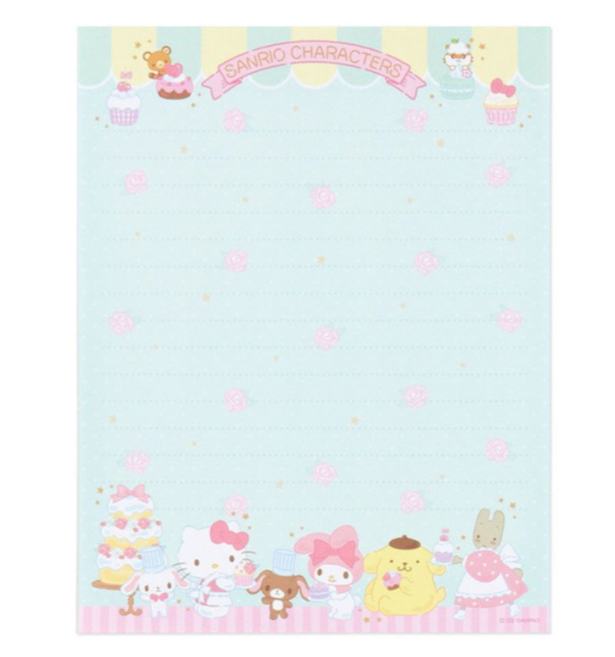 Sanrio Charecter Letter sheet lined