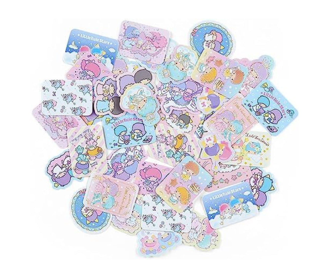 Little Twin Stars Sticker Set in Plastic Case