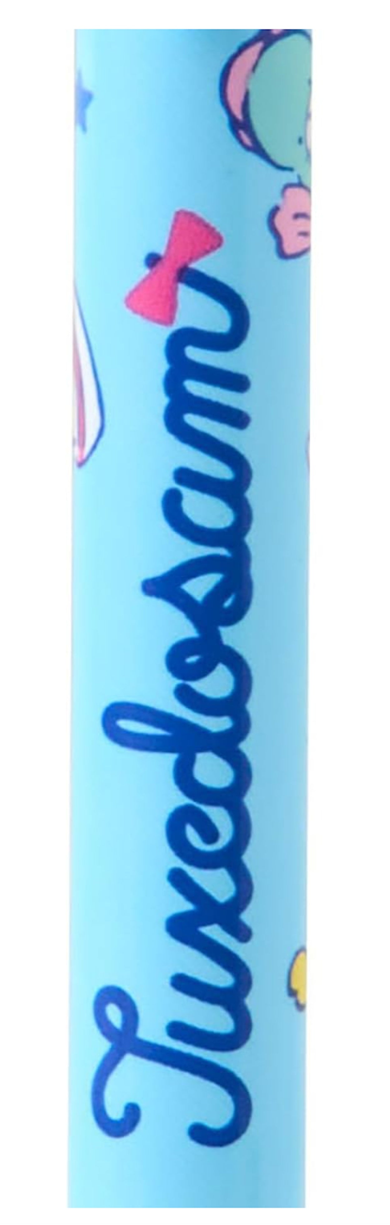 tuxedo sam ballpoint pen with 3d topper barrel view