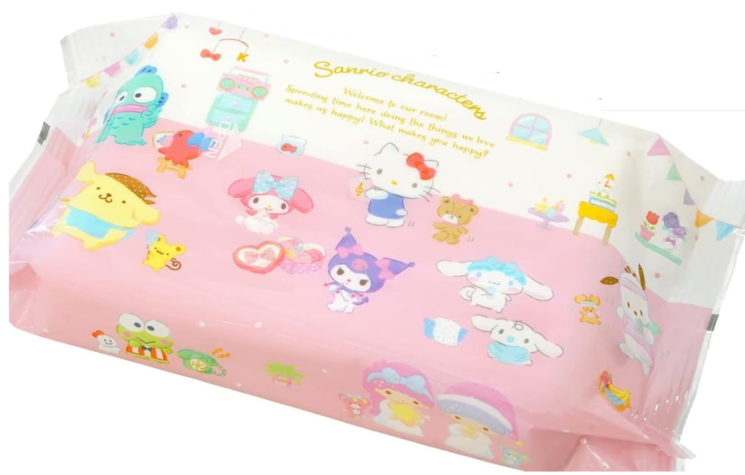 My Melody Wet Wipes in Round Container