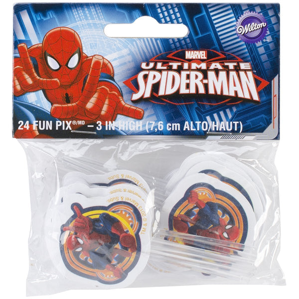 Ultimate Spider-man, Spiderman Party Cake Decoration Pix Sticks