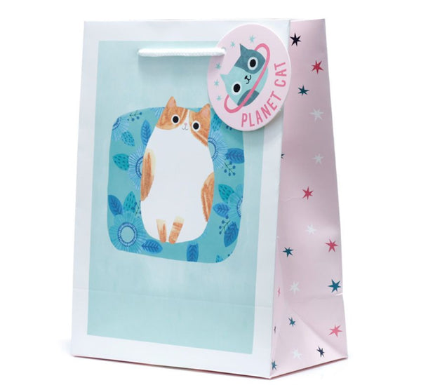 Planet Cat Gift Bag - Medium (23 x 17 x 9cm)