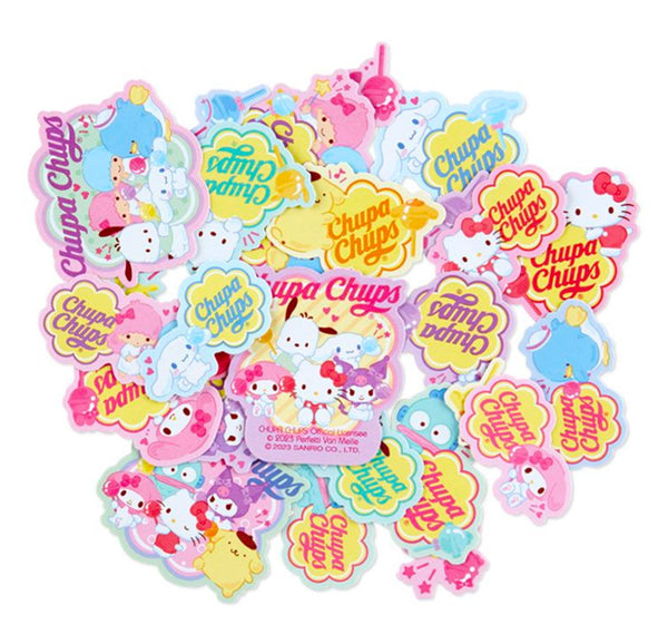 Sanrio Sticker Set Mixed Characters Chupa Chups Collab