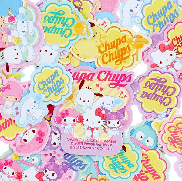 Sanrio Sticker Set Mixed Characters Chupa Chups Collab