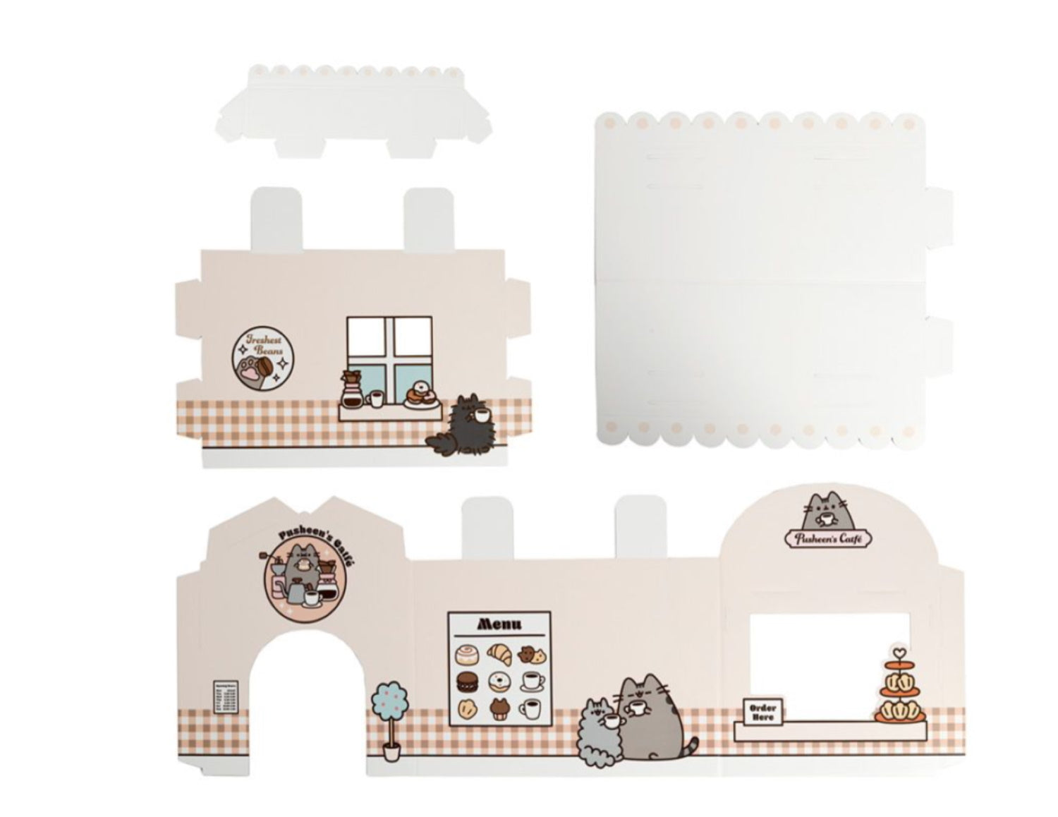 Pusheen Cat Play House Cat Cafe Catfe - Build it Yourself