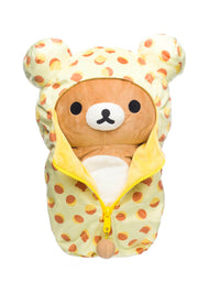 LIMITED TIME DEAL Rilakkuma San-X Original Acorn Pattern Sleeping Bag Plush - Large