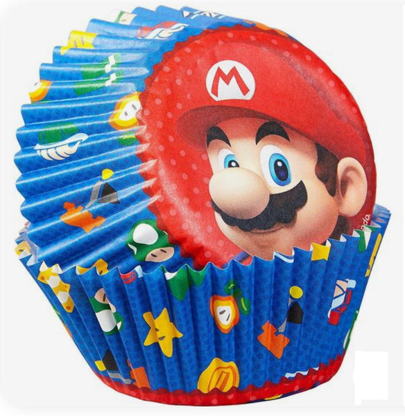 Super Mario Cupcake/Muffin Cases (50 cases)
