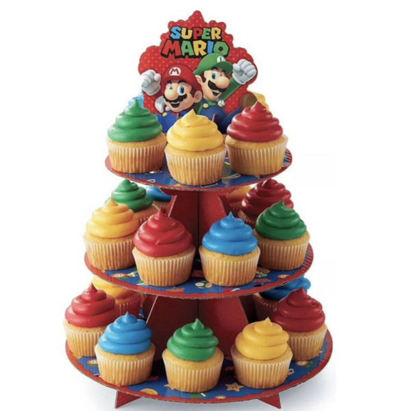 Super Mario 3 Tier Cake Stand